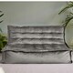 image 3 of icon Kota Velvet XL Bean Bag Sofa Grey Bean Bag Chair Grey