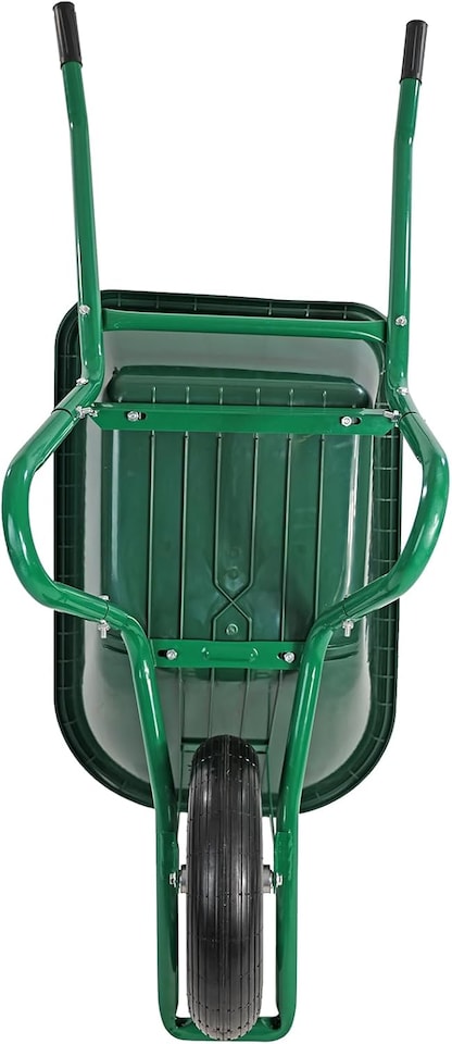 image 1 of Actiasgear – Large 85L Wheelbarrow Plastic Home Garden Stable Building Pneumatic