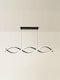 image 4 of ValueLights Infinity Black Double Twist Integrated LED Ceiling Light | Black
