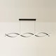 image 4 of ValueLights Infinity Black Double Twist Integrated LED Ceiling Light | Black