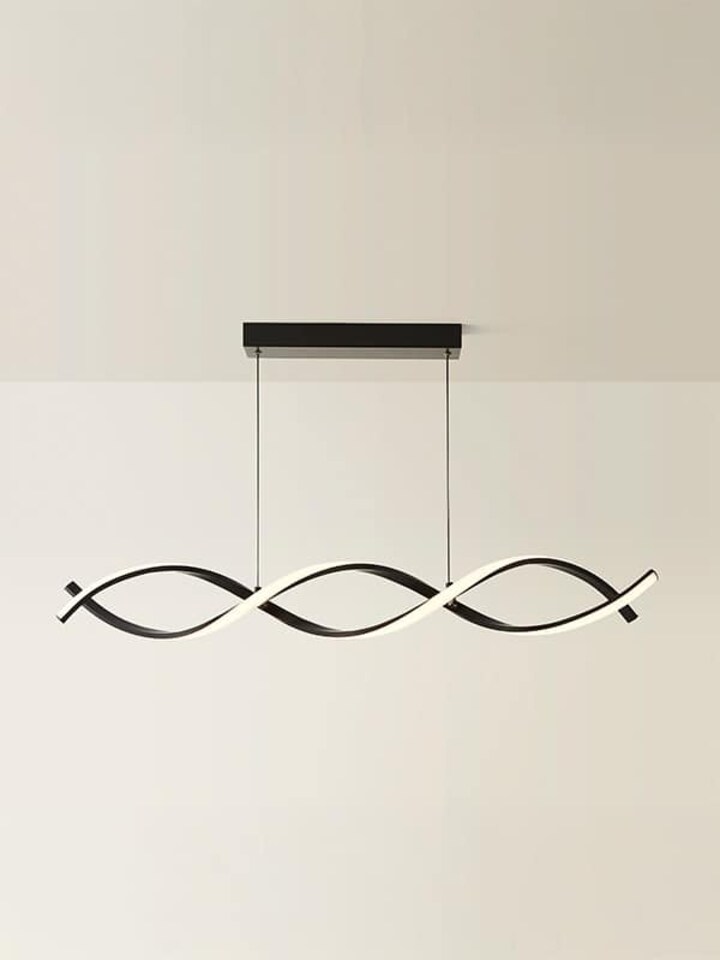 image 1 of ValueLights Infinity Black Double Twist Integrated LED Ceiling Light | Black