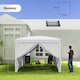 image 7 of Outsunny 3mx3m Pop Up Gazebo Party Tent Canopy Marquee with Storage Bag Blue