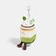 image 5 of OHS Sweetie Pie Bag Charm Keyring Soft Fleece Keychain