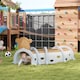 image 2 of AIYAPLAY Kids Play Tunnel for Crawling, Climbing, Monkey Design, Brown