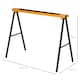 image 7 of HOMCOM Set Of 2 Folding Saw Horses Steel Frame w/ Anti-Slip Platform Handle DIY
