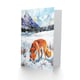 image 2 of Red Fox in Snowy Mountain Winter Landscape Birthday Greeting Card