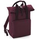 image 1 of Bagbase Unisex Adult Roll Top Twin Handle Backpack - Burgundy - One Size