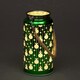 image 1 of 20cm Christmas Decorated Jar - Green Lantern