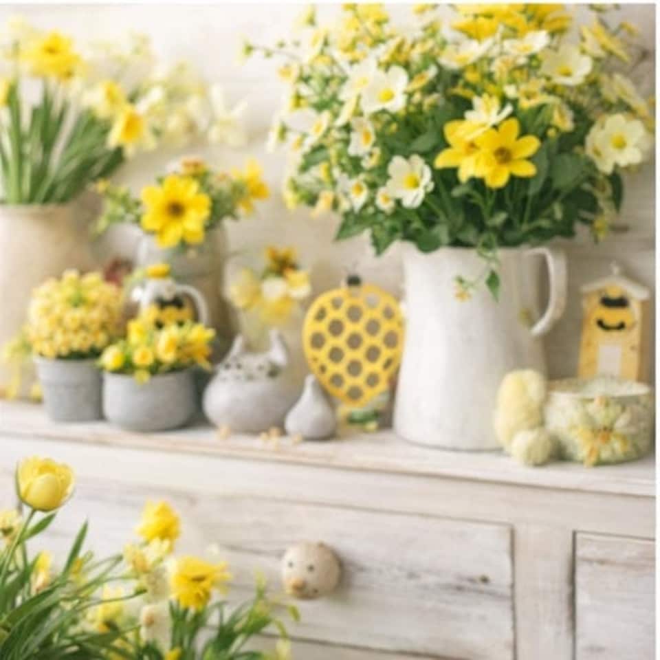 image 1 of Gisela Graham Wooden Bee & Honeycomb Hanging Decoration - Easter Tree Ornament
