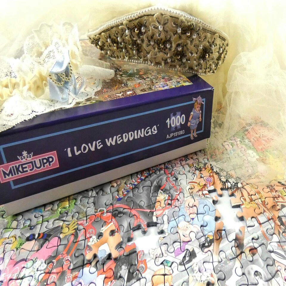 image 1 of Mike Jupp I Love Weddings 1000 Piece Jigsaw Puzzle