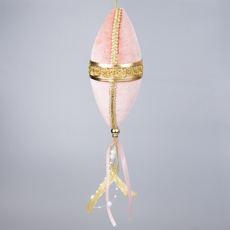 image 1 of 3Pcs Light Pink Nut Bauble Decorations 7x30cm - Christmas Tree Hanging Decorations Ornaments