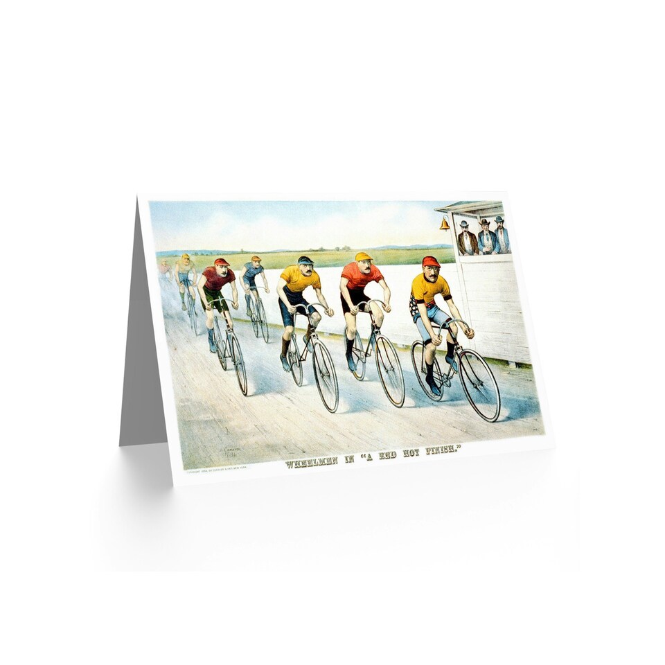 image 1 of Sport Memorabilia Cycling Bicycle Racing USA Art Card