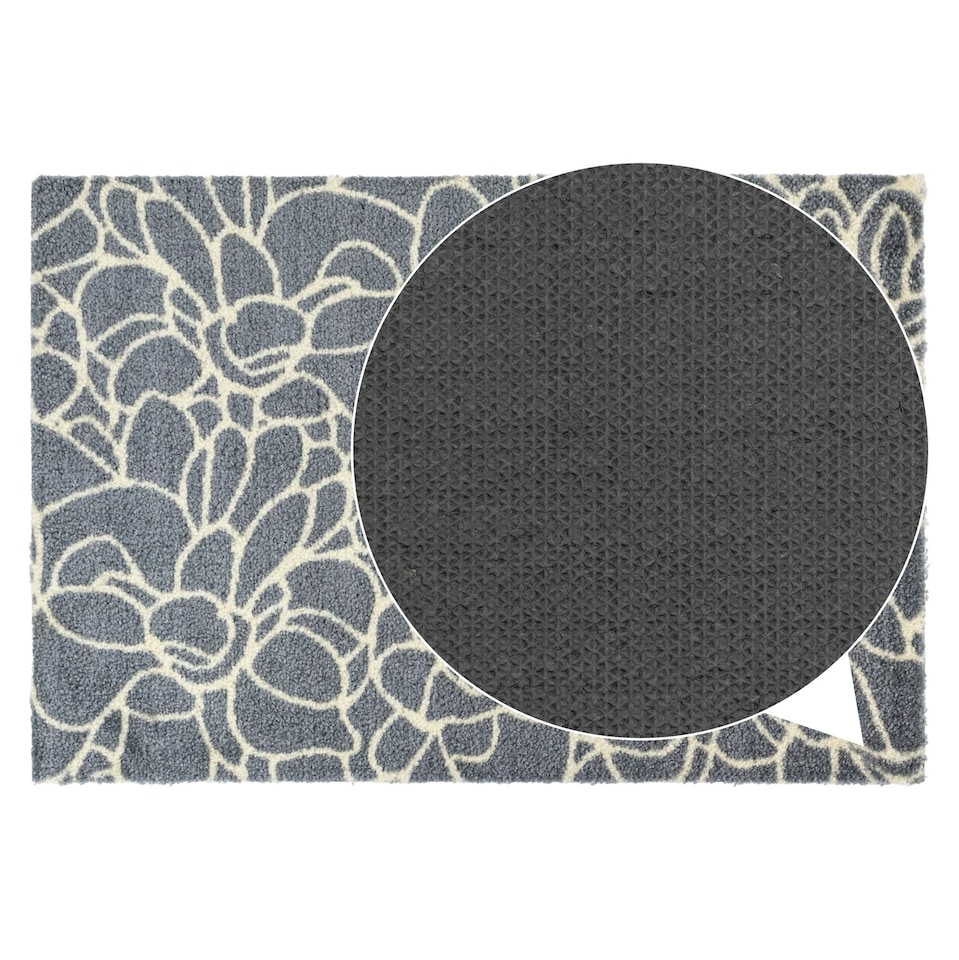 image 1 of JVL Mega Doormat - 50x75cm, Floral