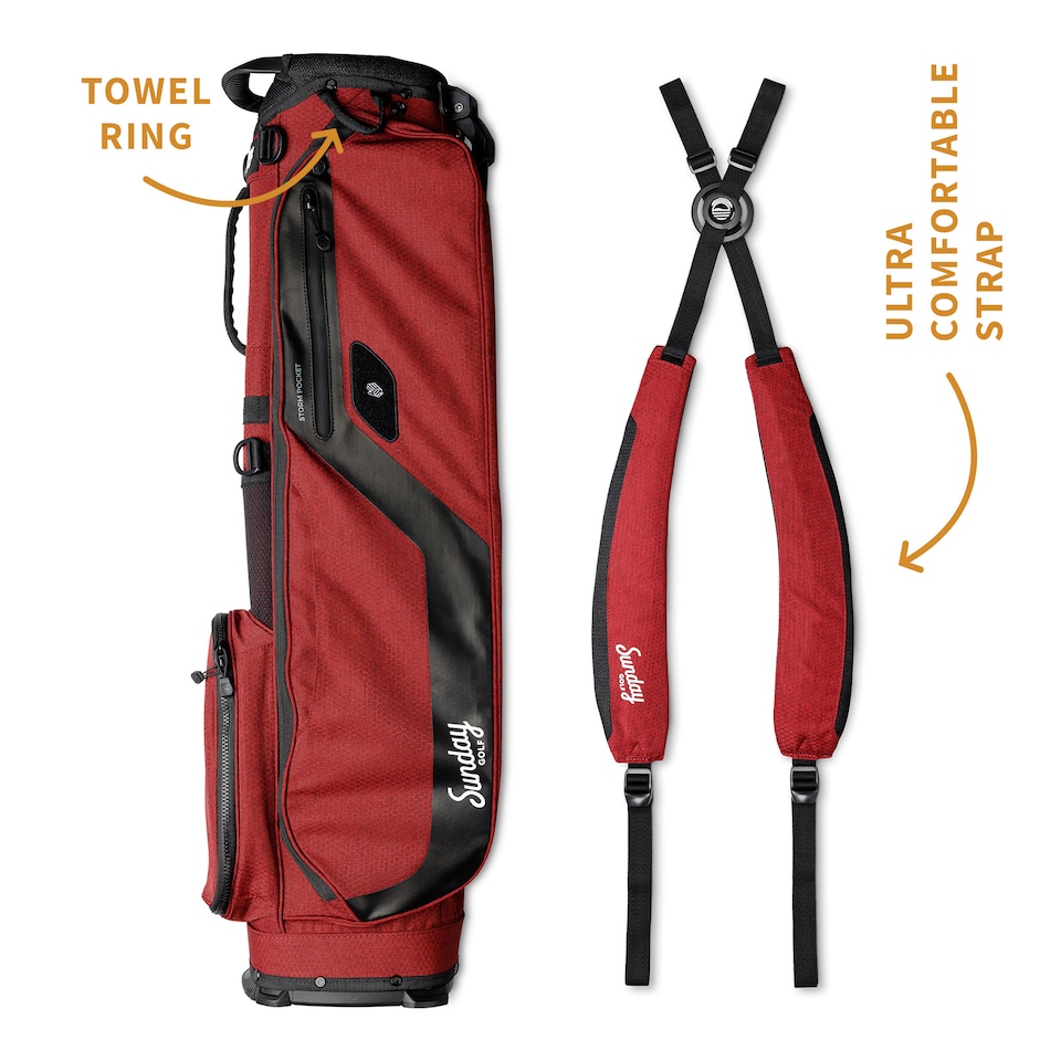 image 1 of El Camino Golf Bag - Ron Burgundy