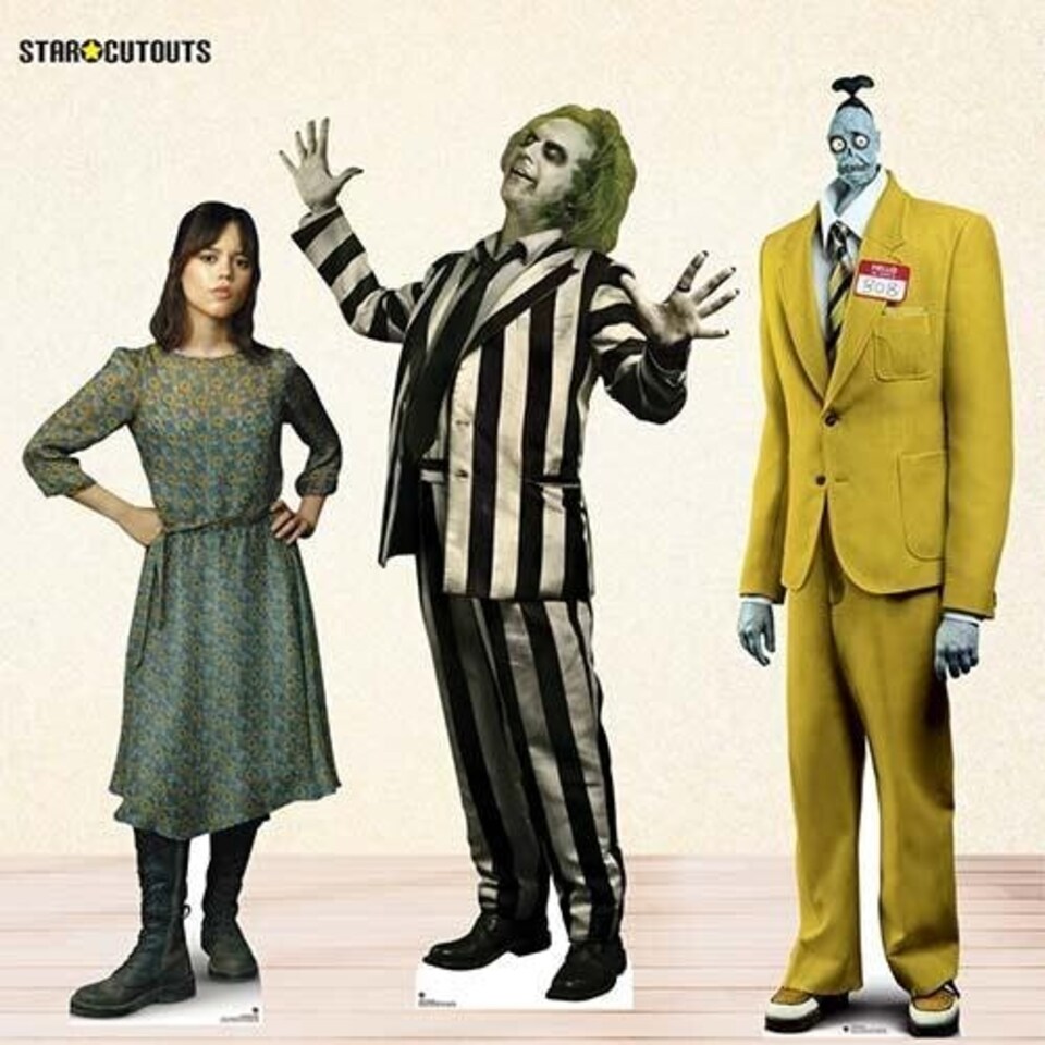 image 1 of Beetlejuice Beetlejuice Michael Keaton Lifesize Cardboard Cutout 178cm