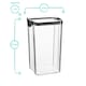 image 3 of Argon Tableware 3 Piece Food Storage Containers Set - 2 Sizes - White - Resuable Container Meal Prep Container Tub Tupperware Airtight Lid