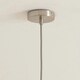 image 3 of ValueLights Corinne Twill Spiral Green Glass Brushed Chrome Capped Ceiling Pendant Light Silver