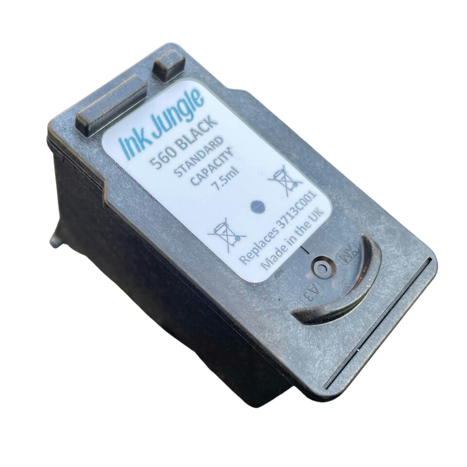 image 1 of Ink Jungle PG560 Black Refilled Ink Cartridge - Replaces Canon PG560