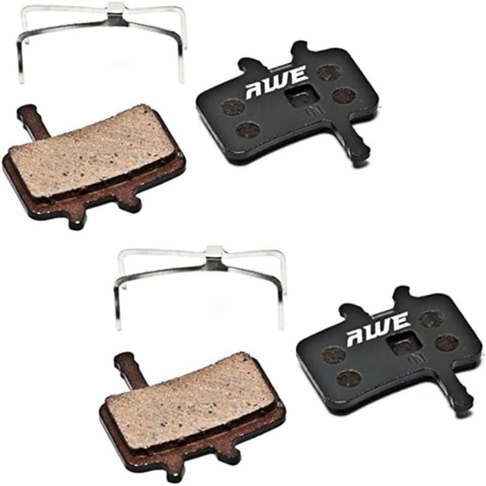 image 1 of AWE Set x 2 Semi Metallic Disc Brake Pads Compatible with Avid Juicy