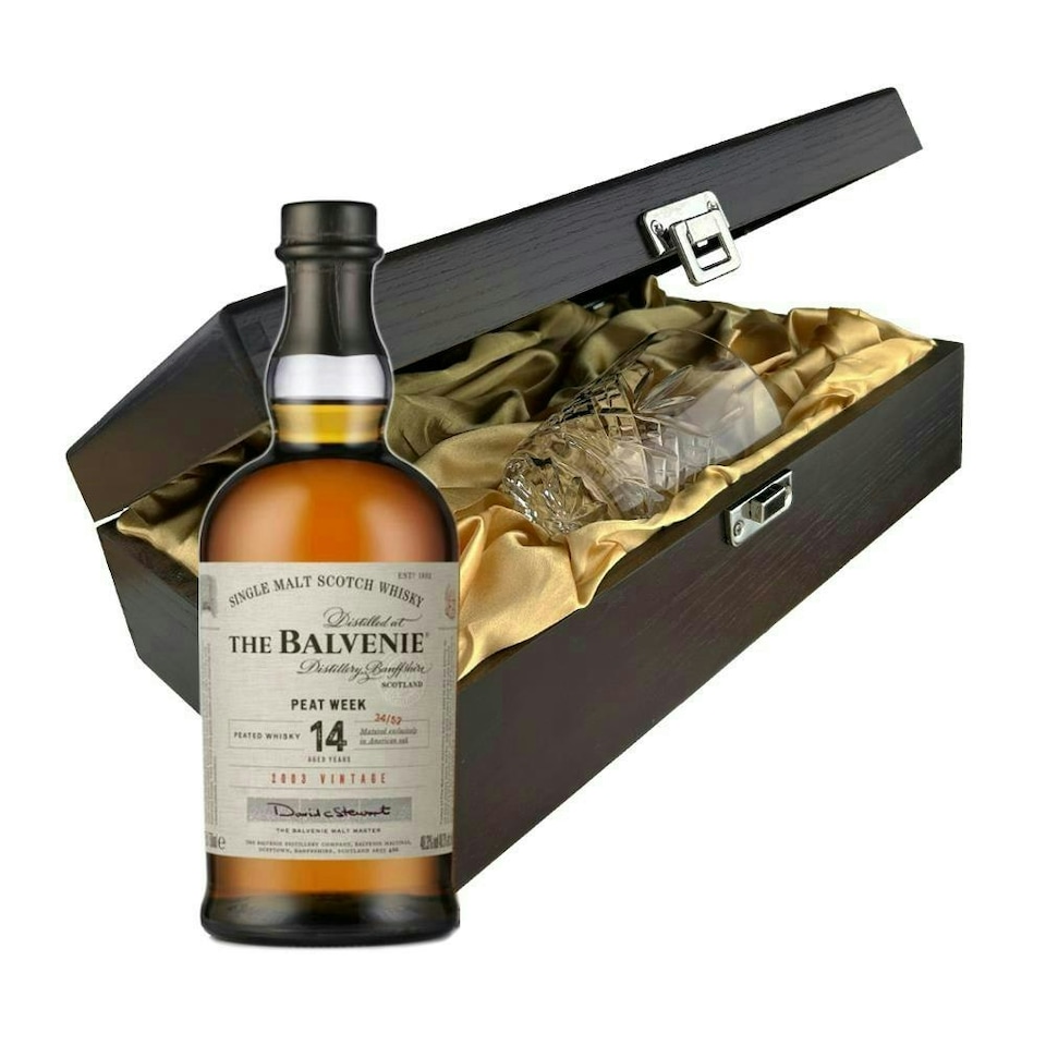image 1 of Balvenie Stories, The Week of Peat 14 year old Whisky In Luxury Box With Royal Scot Glass 70cl 48.3% abv