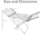 image 5 of Alivio Foldable Clothes Drying Rack with Extendable Wings, Portable Indoor & Outdoor Laundry Airer