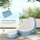 image 5 of Outsunny Inflatable Chair and Footstool for Gaming, Reading, Watching White 