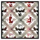 image 2 of Egyptian hieroglyphs in red & black (Picture Frame) Brown | Oak | L