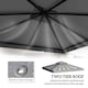 image 3 of Outsunny 3 x 3m Gazebo Canopy Roof Replacement Top Cover Spare Part Light Grey Top Cover Only