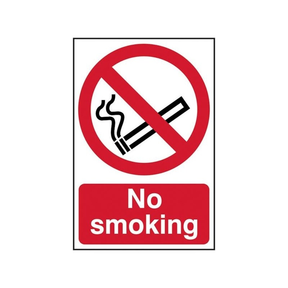 Scan Sign: No Smoking - Multi Colour - 400 x 600mm
