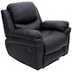 image 1 of Madison Electric Bonded Leather Automatic Recliner Home Lounge Chair (Black)