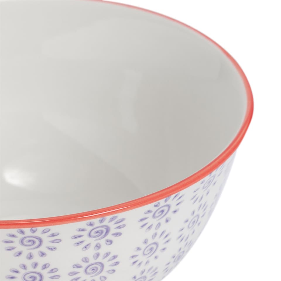 image 1 of Nicola Spring Nicola Spring Hand-Printed Mug - 360ml - Orange - Pack of 6