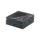 image 1 of Harbour Housewares Black Marble Square Glass Coasters - 10cm - 6pc Heatproof Drink Set