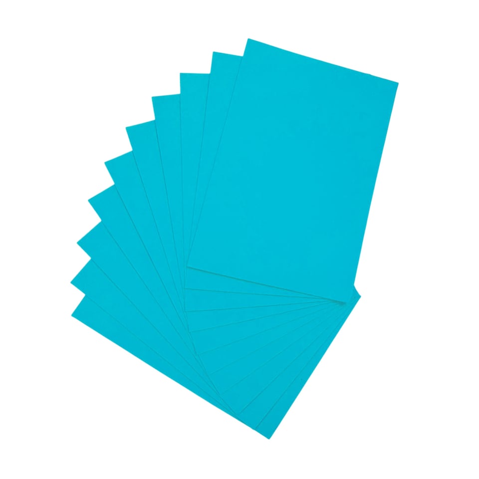 image 1 of Pack of 10 A5 Turquoise Coloured Eva Foam Sheets | Blue | Turquoise | A5