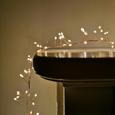 800 LED 5.5m Premier Christmas Indoor Outdoor Multifunction Wire Cluster Lights with Timer in Warm White