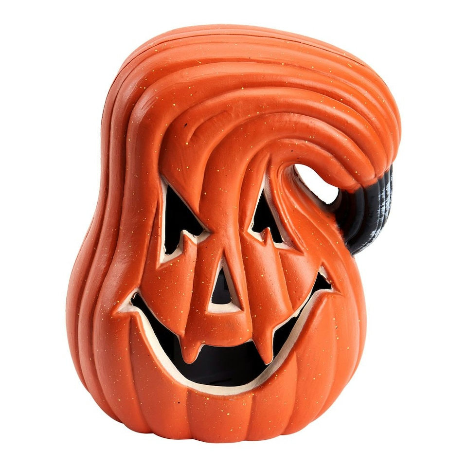 image 1 of Living and Home Halloween LED Pumpkin Lantern Battery Operated - 13*18cm