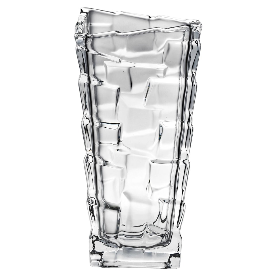 image 1 of Crystal Look Heavy Glass Bouquet Flower Vase Holder Home Table Elegant Decor | Clear | Watford