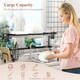 image 4 of HOMCOM Over The Sink Dish Drainer Rack, 2 Tier Dish Rack for Kitchen, Black