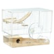image 1 of PawHut Hamster Cage, Gerbil Cage w/ Deep Bottom, Wooden Ramp, Exercise Wheel