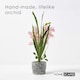 image 2 of Homescapes Pink Orchid 58 cm Cymbidium in Cement Pot Extra Large, 2 Stems