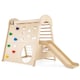 image 1 of COSTWAY 8-in-1 Indoor Jungle Gym Wooden Playground with Climbing Wall-Natural