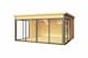 image 1 of Domeo 5 & Domeo 5 Al pack ISO-Log Cabin, Wooden Garden Room, Timber Summerhouse, Home Office - L437.6 x W437.6 x H239.4 cm | Brown