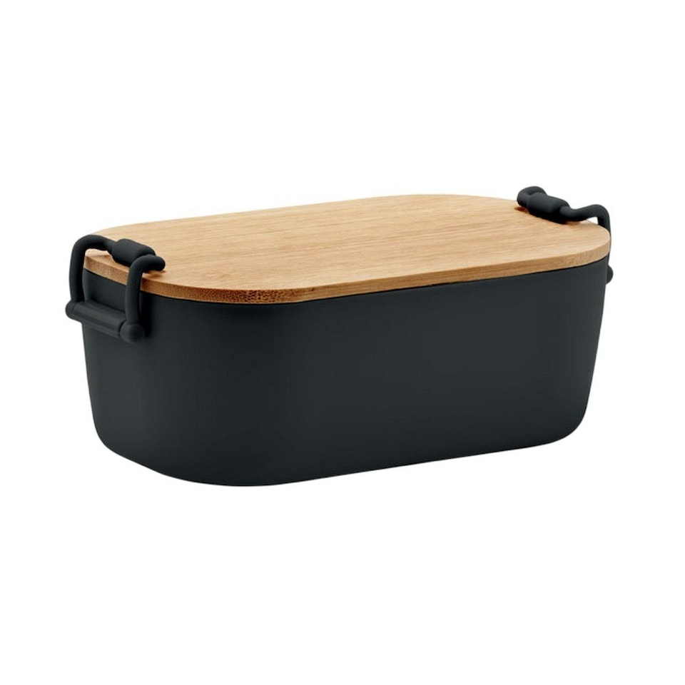 image 1 of MidOcean Lekker PP Plastic 700ml Lunch Box - Black - One Size