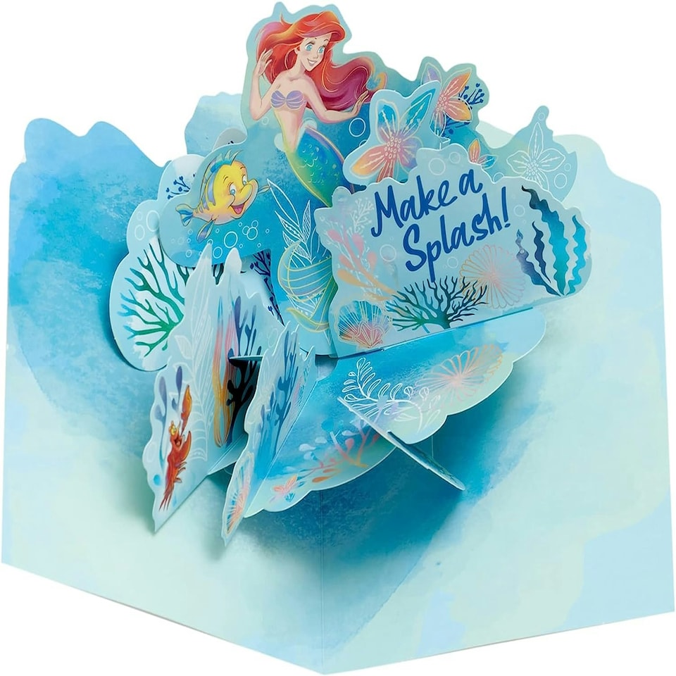 image 1 of Disney Sweet Ariel Design Pop Up Birthday Card