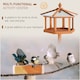 image 5 of PawHut Bird Table Wooden Feeding Station with Stand for Garden Wooden 153cm