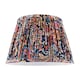 image 1 of Colourful Pleated Cotton Fabric Lamp Shade with Ornate Floral Design Multi