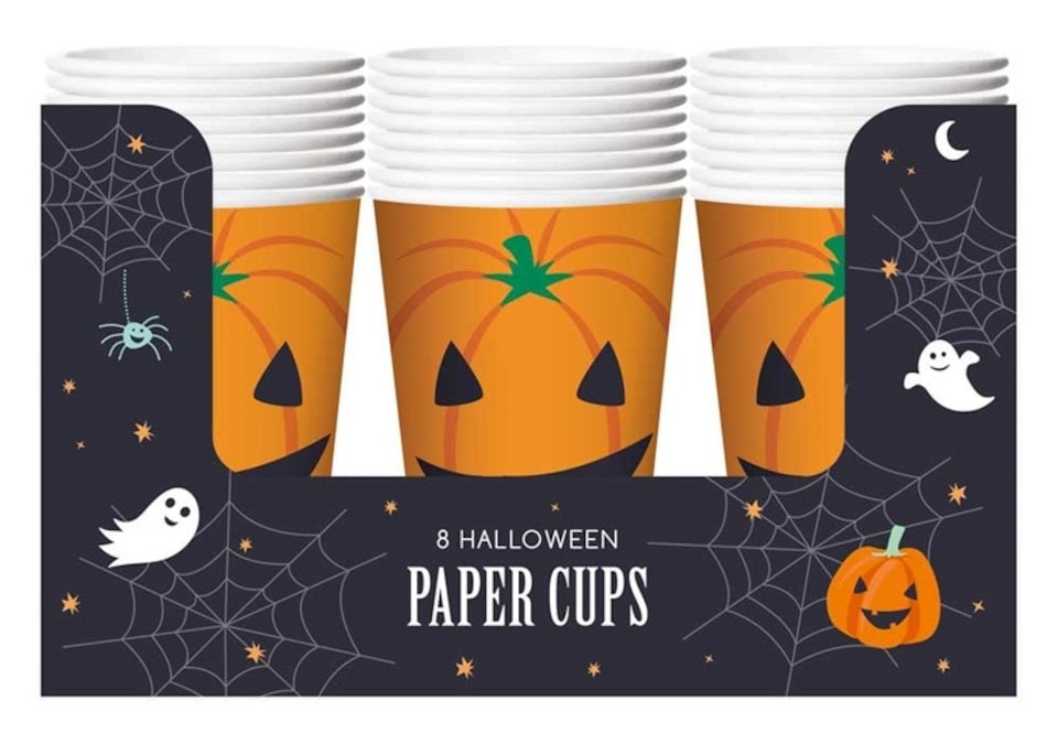 image 1 of Pack of 8 Halloween Design Cups