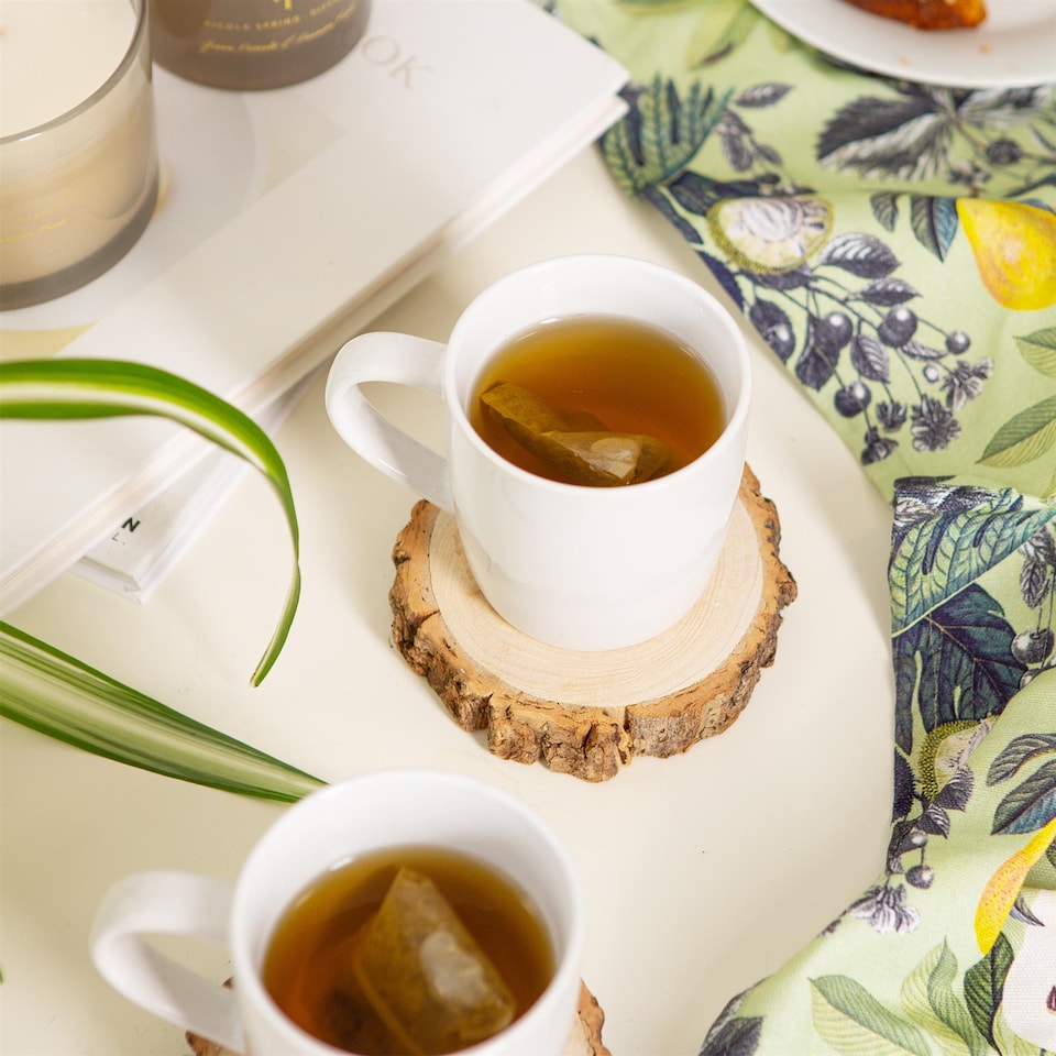 image 1 of Argon Tableware Coloured Coffee Mugs - 350ml - White - Pack of 2 | White | White | 2