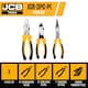 image 2 of JCB Tools 3 Piece Plier Set, Heavy-Duty Steel Hand Tools | JCB-3PC-P