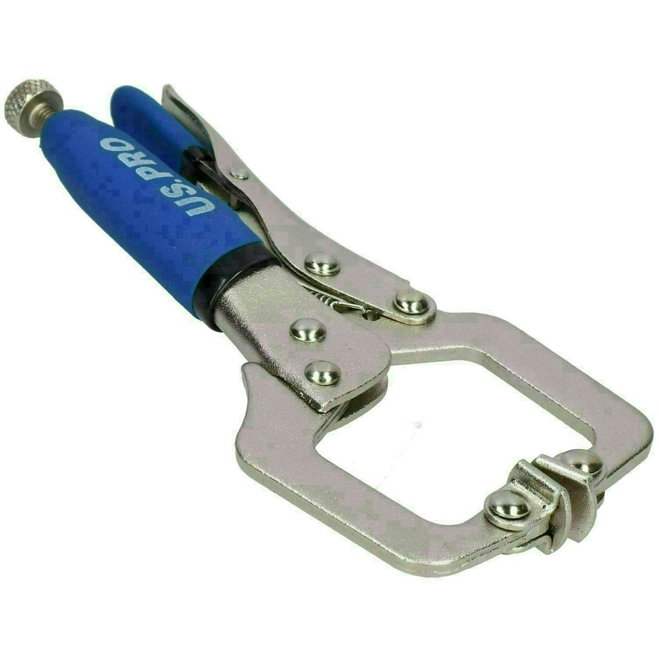 image 1 of 6" Welding Locking C Clamps Adjustable Fastener with Quick Release Grip 2 Pack
