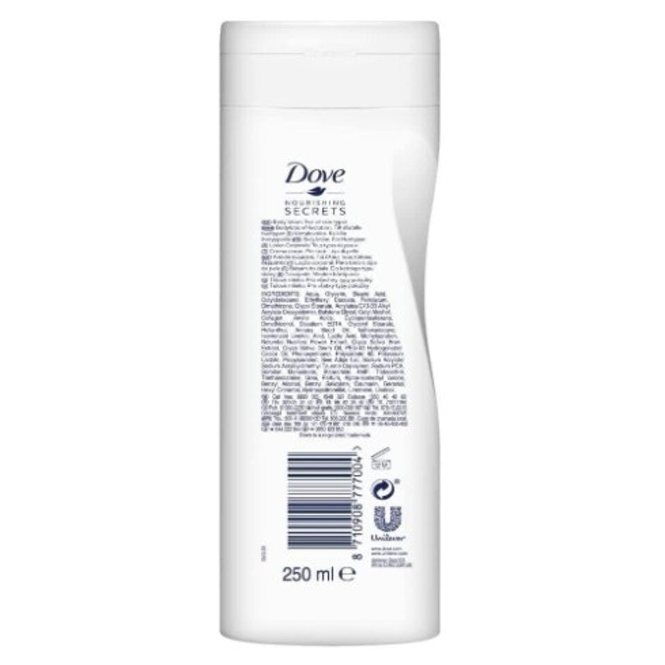 image 1 of Dove Nourishing Secret Glowing Body Lotion 250ml Pack of 6